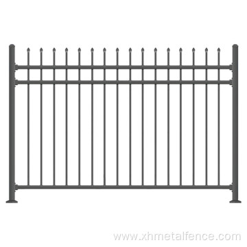 Wrought Iron Spear Top Metal Garden Fence Steel